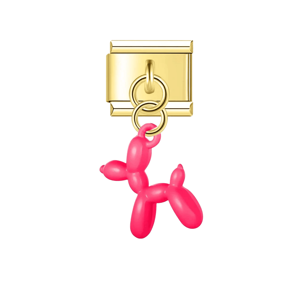 Różowy balonowy piesek - MyCharms
