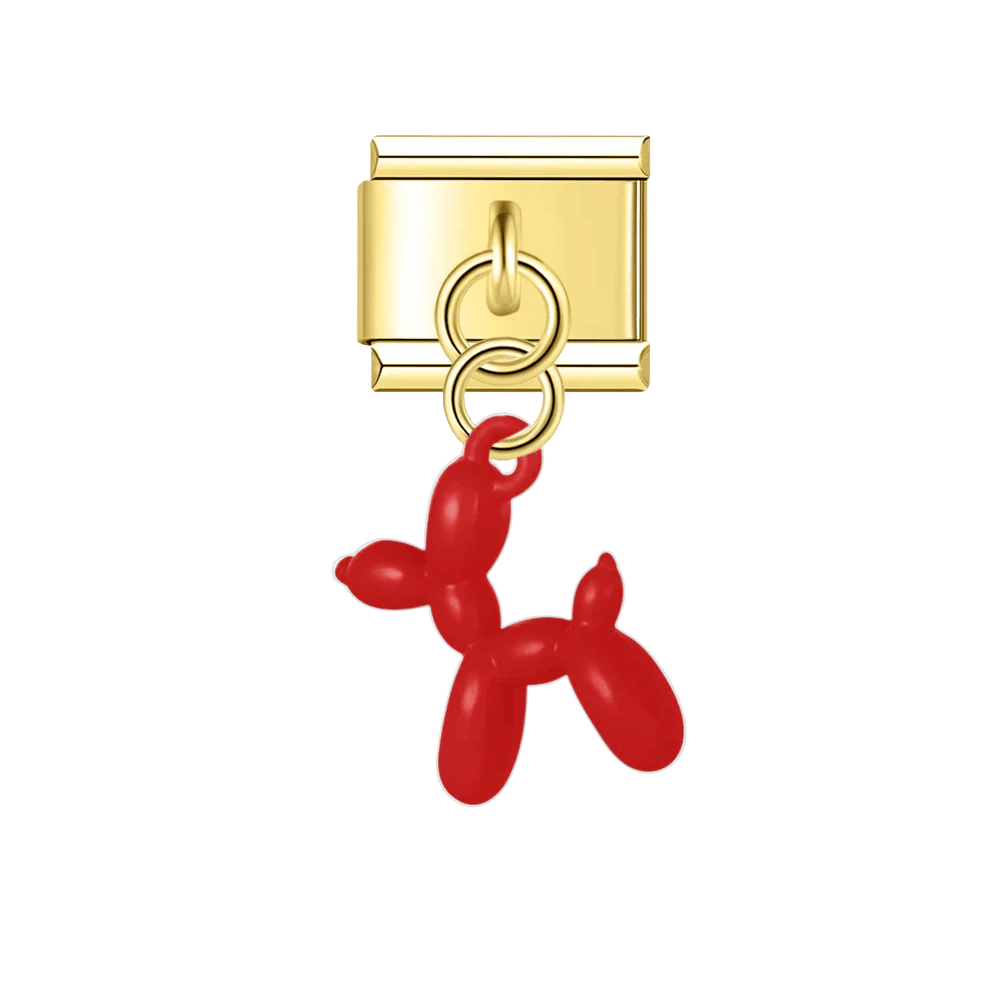 Czerwony balonowy piesek - MyCharms