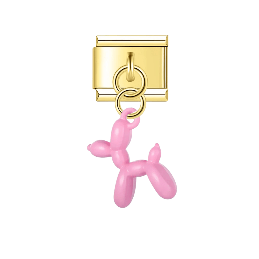 Różowy balonowy piesek - MyCharms