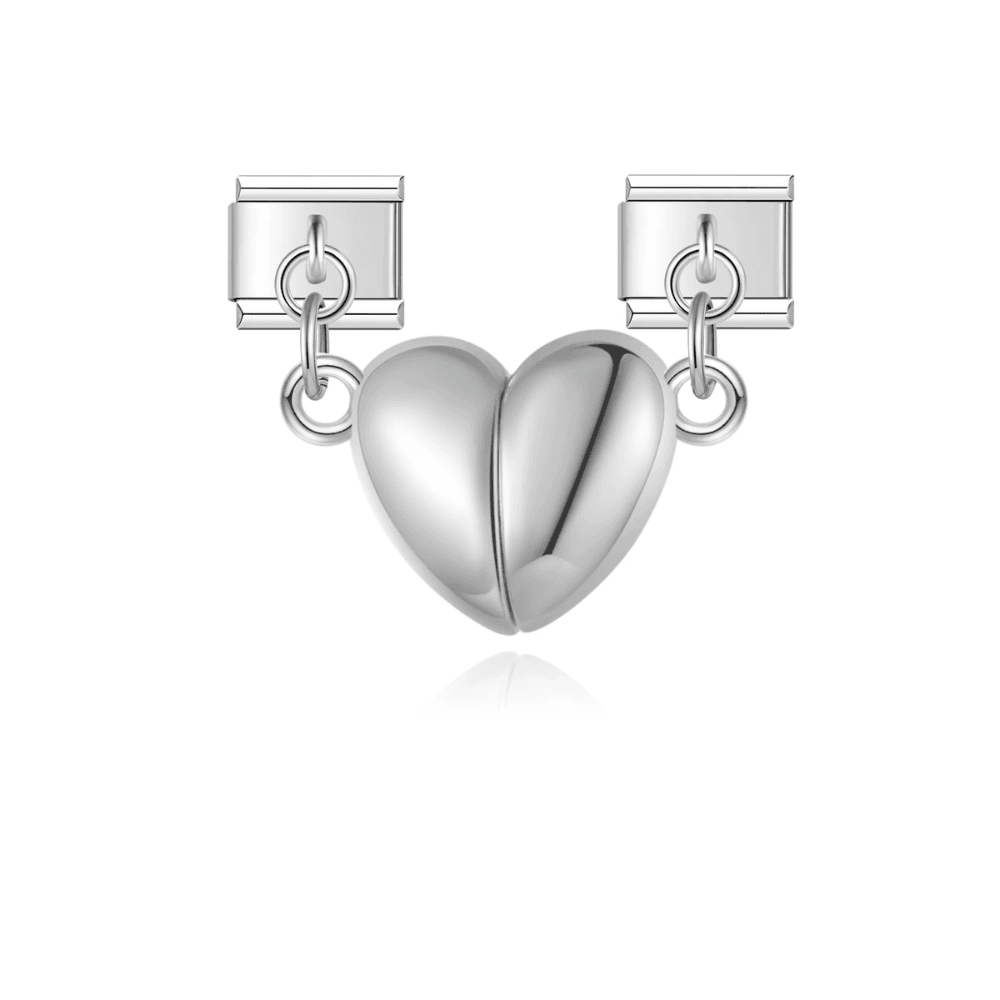 Magnetyczne srebrne serce - MyCharms