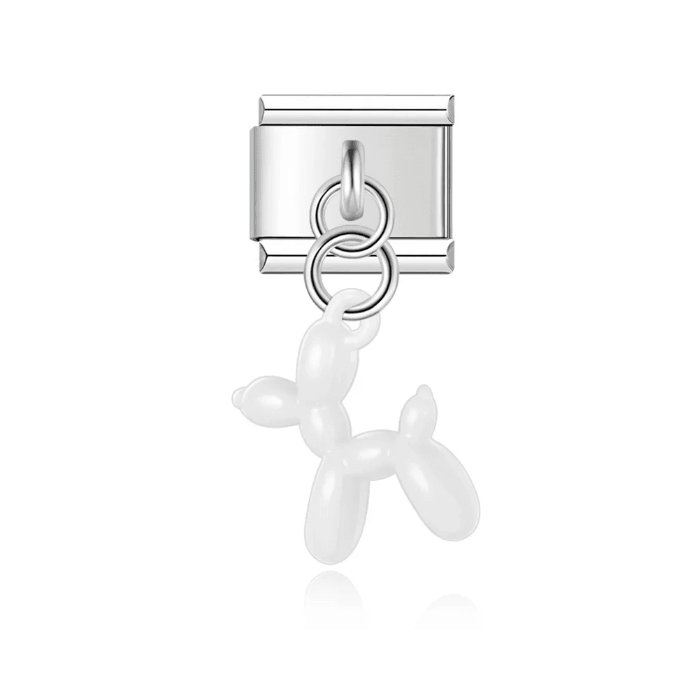 Biały balonowy piesek - MyCharms