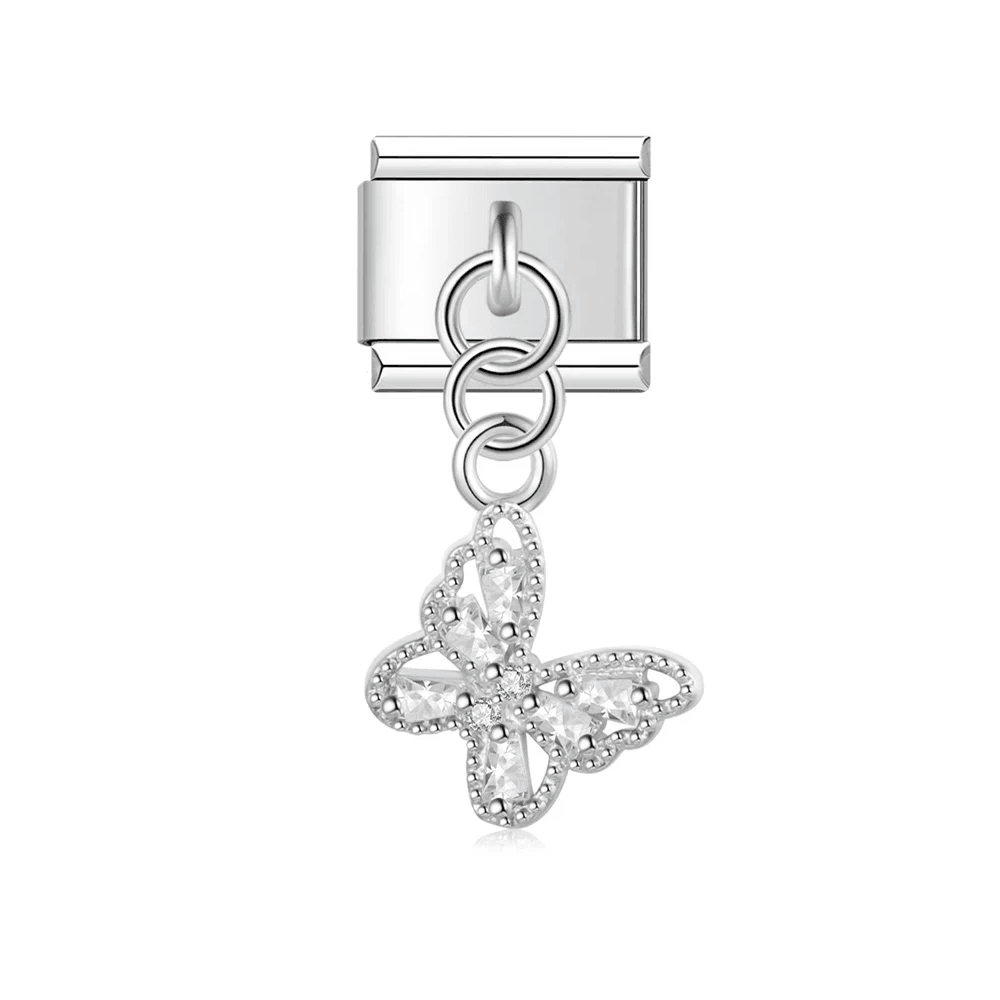 Srebrny motylek - MyCharms