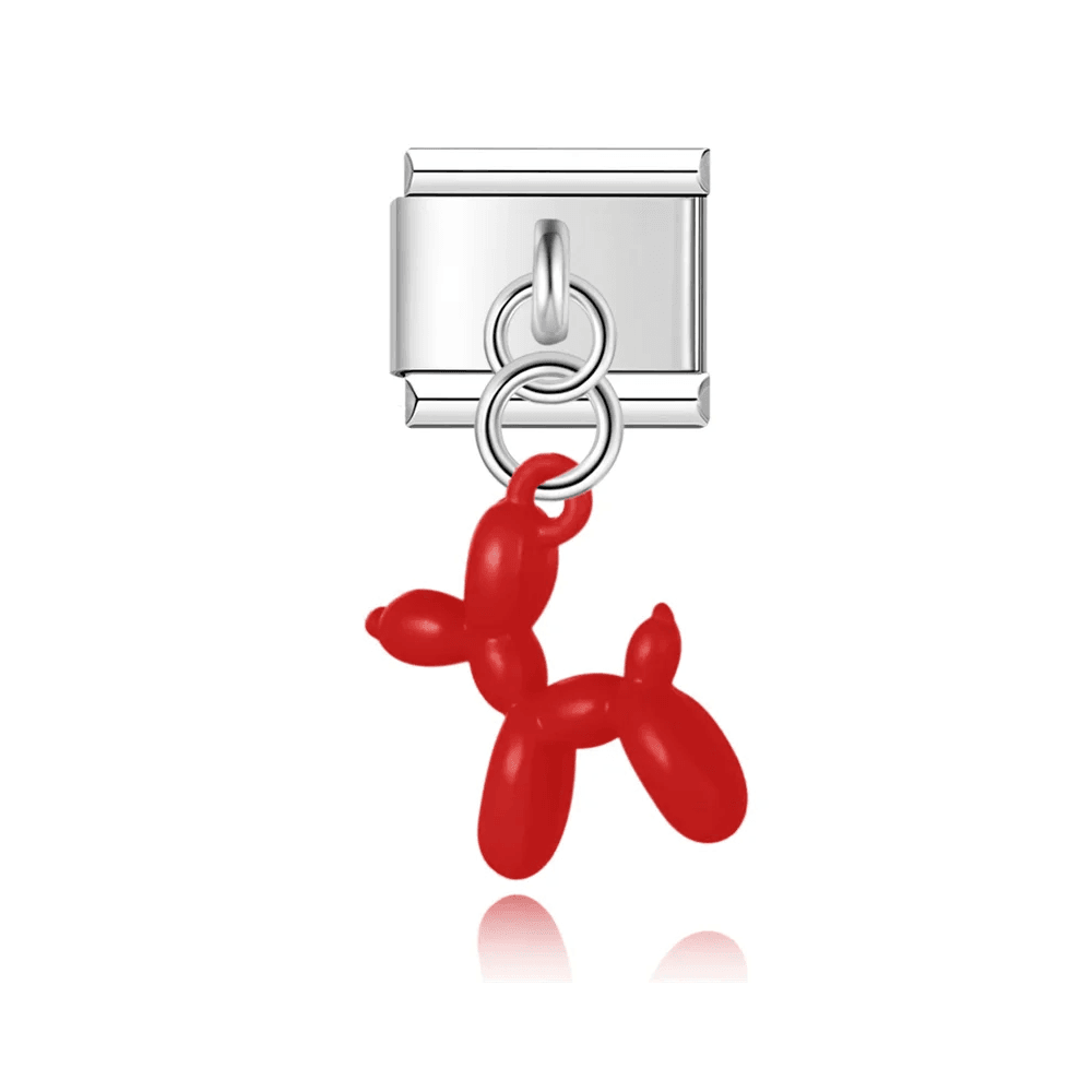 Czerwony balonowy piesek - MyCharms